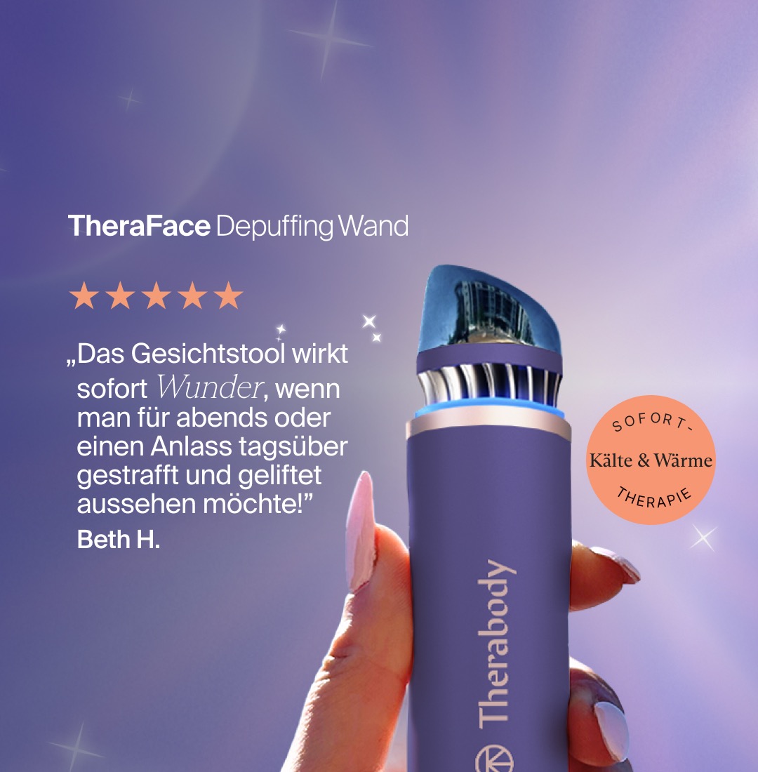 Current ad creative showing the TheraFace Depuffing Wand